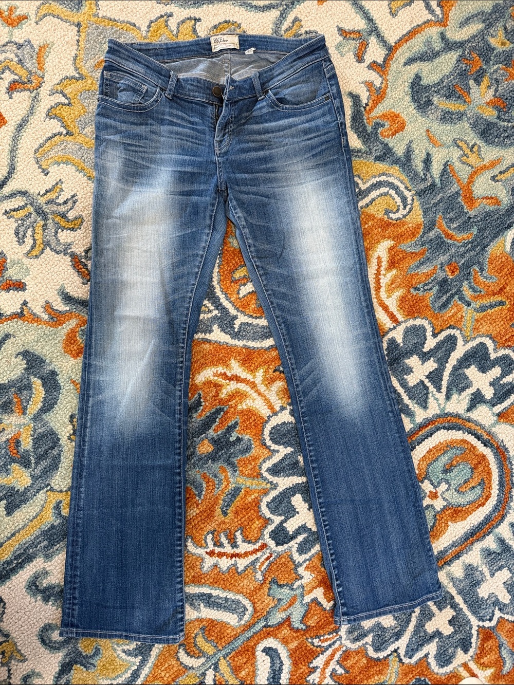 BKE Women's Blue Faded Jeans